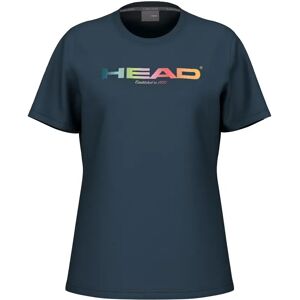 Dames-T-shirt Head Rainbow Bleu S Female Dames-T-shirt Head Rainbow Bleu S Female