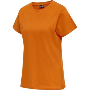Dames-T-shirt Hummel Red Heavy Orange XS Female Dames-T-shirt Hummel Red Heavy Orange XS Female