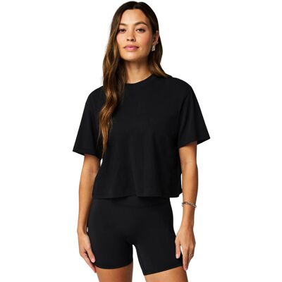 Dames-T-shirt Fabletics Boxy Zwart 2XS Female Dames-T-shirt Fabletics Boxy Zwart 2XS Female