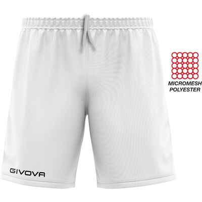 Givova Witte Shorts - Training & Wedstrijd Givova Witte Shorts - Training & Wedstrijd