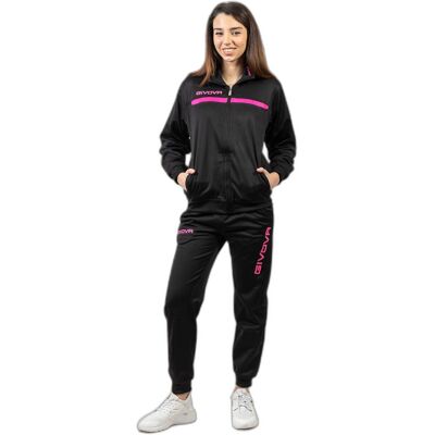Dames trainingspak met rits Givova One Zwart XL Female Dames trainingspak met rits Givova One Zwart XL Female