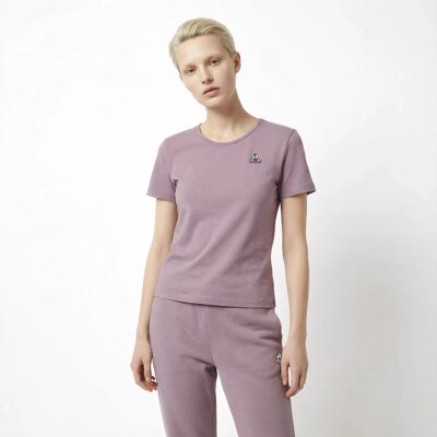 Dames-T-shirt Le Coq Sportif Contemporain SP N°1 Violet 2XS Female Dames-T-shirt Le Coq Sportif Contemporain SP N°1 Violet 2XS Female