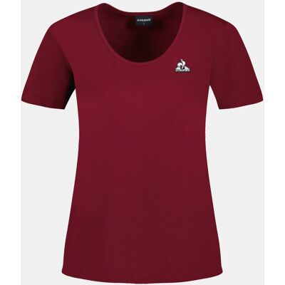 Dames-T-shirt Le Coq Sportif Heritage N°1 Rood 2XS Female Dames-T-shirt Le Coq Sportif Heritage N°1 Rood 2XS Female