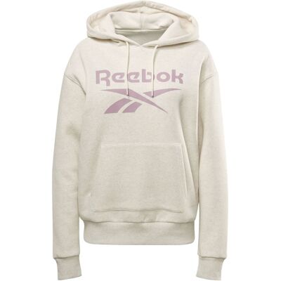 Damesfleece sweatshirt met rits en logo Reebok Identity Wit L Female Damesfleece sweatshirt met rits en logo Reebok Identity Wit L Female