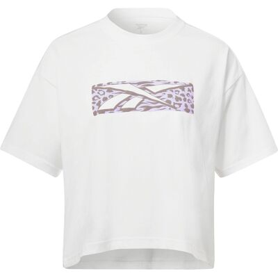 Dames-T-shirt Reebok Graphic Essentials Wit L Female Dames-T-shirt Reebok Graphic Essentials Wit L Female