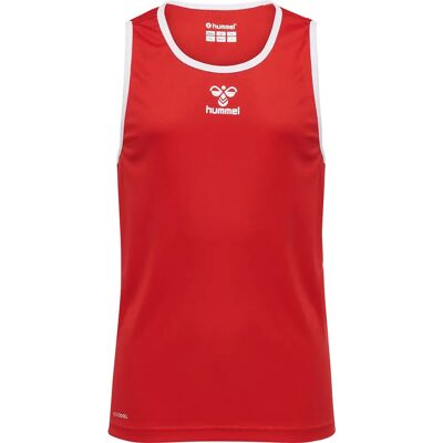 Hummel Unisex Sportshirt CORE XK BASKET JERSEY KIDS - Rood - 140 Hummel Unisex Sportshirt CORE XK BASKET JERSEY KIDS - Rood - 140