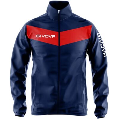 Givova Rain Scudo Marine Rood - Regenjas Givova Rain Scudo Marine Rood - Regenjas
