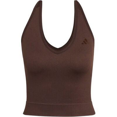 Dames tanktop met open rug adidas Workout Essentials Marron XL Female Dames tanktop met open rug adidas Workout Essentials Marron XL Female
