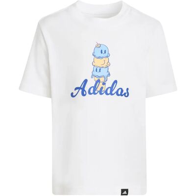 Kinder-T-shirt adidas Food Pack Graphic Blanc 9/10 ans Unisex Kinder-T-shirt adidas Food Pack Graphic Blanc 9/10 ans Unisex