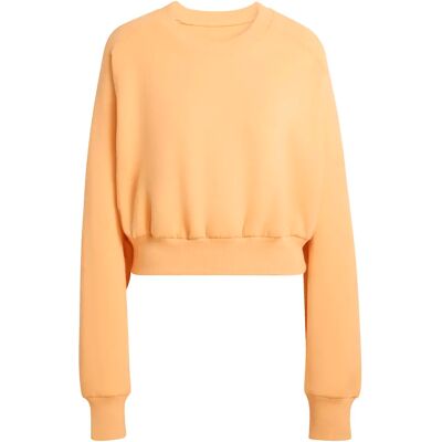 Dames sweatshirt adidas Soft Lux Orange XL Female Dames sweatshirt adidas Soft Lux Orange XL Female