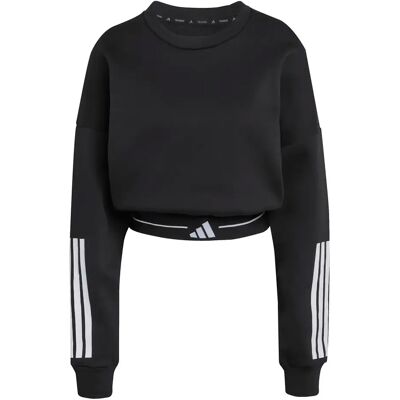 Dames Sweater adidas Hyperglam 3 Stripes Noir M Female Dames Sweater adidas Hyperglam 3 Stripes Noir M Female