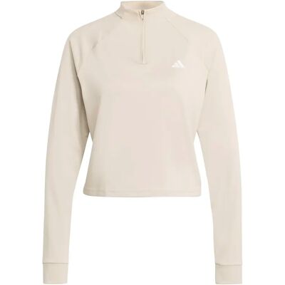 Dames-sweatshirt met 1/4 rits adidas Essentials Minimal Branding Beige 2XL Female Dames-sweatshirt met 1/4 rits adidas Essentials Minimal Branding Beige 2XL Female