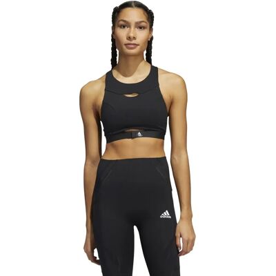Trainingsbeha voor dames met medium ondersteuning adidas Powerimpact Luxe Noir 85A/C Female Trainingsbeha voor dames met medium ondersteuning adidas Powerimpact Luxe Noir 85A/C Female