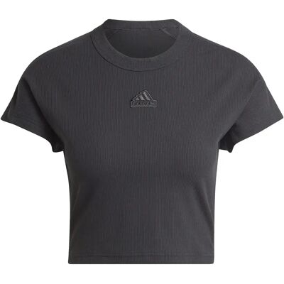 Dames crop top adidas Lounge Rib Noir XL Female Dames crop top adidas Lounge Rib Noir XL Female