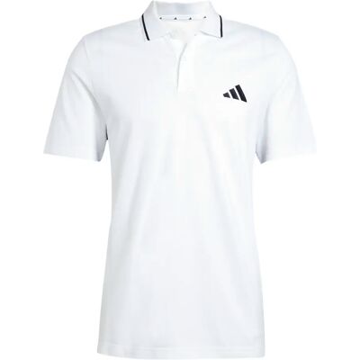 Piqué polo adidas Essential 3-Stripes Blanc 2XL Male Piqué polo adidas Essential 3-Stripes Blanc 2XL Male