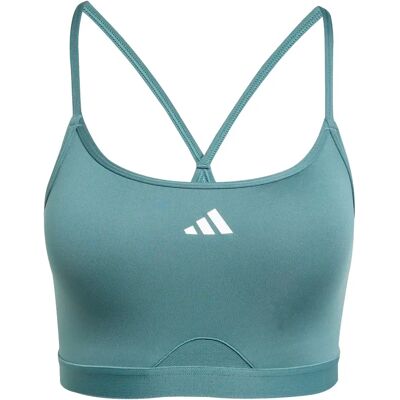 Vrouwenbeha adidas AeroReact 3 Stripes Vert XL Female Vrouwenbeha adidas AeroReact 3 Stripes Vert XL Female