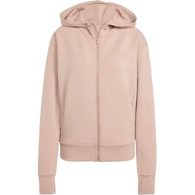 Damescapuchon met volledige rits adidas D4T Workout Marron L Female Damescapuchon met volledige rits adidas D4T Workout Marron L Female