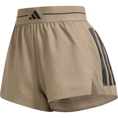 Damesshort adidas Hyperglam 3-Stripes Light Marron XL Female Damesshort adidas Hyperglam 3-Stripes Light Marron XL Female