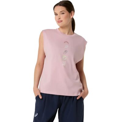Dames-T-shirt Asics Game Seasonal Rose L Female Dames-T-shirt Asics Game Seasonal Rose L Female