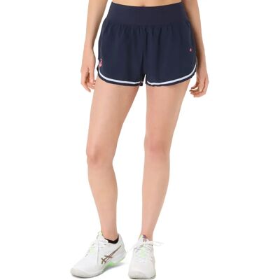 Damesshort Asics Match Bleu M Female Damesshort Asics Match Bleu M Female