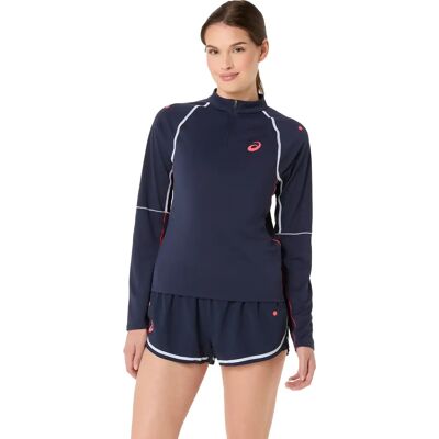 Trainingsshirt 1/2 rits voor dames Asics Match Bleu XS Female Trainingsshirt 1/2 rits voor dames Asics Match Bleu XS Female