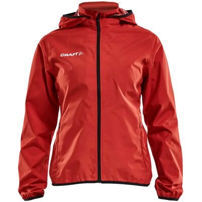 Craft 1905996 Dames Waterdichte Regenjas Bright Red/black - Jas Craft 1905996 Dames Waterdichte Regenjas Bright Red/black - Jas