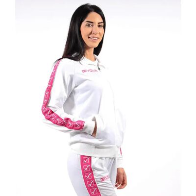 Trainingsjack met strook Givova Blanc L Unisex Trainingsjack met strook Givova Blanc L Unisex