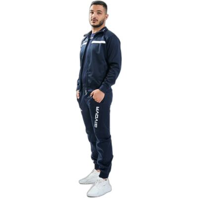 Zip-up fleece trainingspak Givova One Bleu L Male Zip-up fleece trainingspak Givova One Bleu L Male