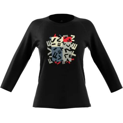 Dames-T-shirt met lange mouwen Adidas Five Ten Graphics Noir M Female Dames-T-shirt met lange mouwen Adidas Five Ten Graphics Noir M Female