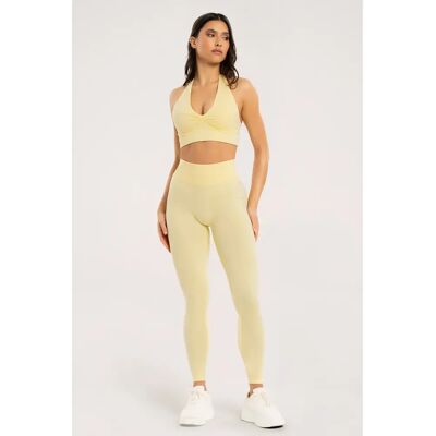 Leggings voor dames Gym Glamour Seamless Lift Jaune XS Female Leggings voor dames Gym Glamour Seamless Lift Jaune XS Female