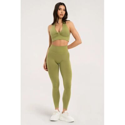 Leggings voor dames Gym Glamour Seamless Lift Vert L Female Leggings voor dames Gym Glamour Seamless Lift Vert L Female