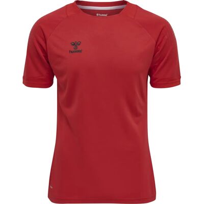 Hummel Lead S/S Poly Jersey - Rood - Shirt Hummel Lead S/S Poly Jersey - Rood - Shirt