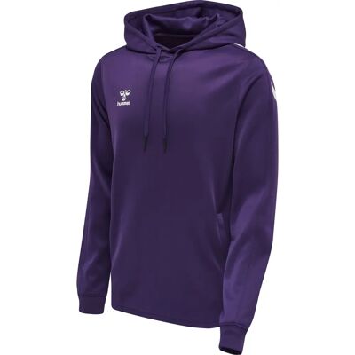 Hummel - hmlCORE XK POLY SWEAT HOODIE - Acai/white - M Hummel - hmlCORE XK POLY SWEAT HOODIE - Acai/white - M