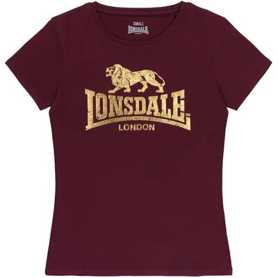 T-shirt dames Lonsdale Bantry Rouge 2XL Female T-shirt dames Lonsdale Bantry Rouge 2XL Female