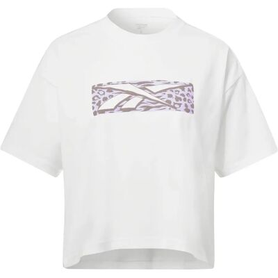 Dames-T-shirt Reebok Graphic Essentials Blanc XL Female Dames-T-shirt Reebok Graphic Essentials Blanc XL Female