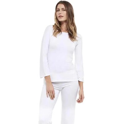 Dames-T-shirt met lange mouwen Yogaessential Blanc S Female Dames-T-shirt met lange mouwen Yogaessential Blanc S Female