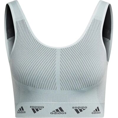 Licht ondersteunende beha voor dames adidas Aeroknit Wit 90A/C Female Licht ondersteunende beha voor dames adidas Aeroknit Wit 90A/C Female