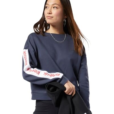 Dames sweatshirt Reebok Crewneck Training Essentials Blauw M Female Dames sweatshirt Reebok Crewneck Training Essentials Blauw M Female