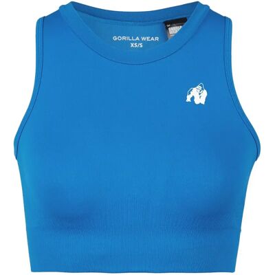 Korte naadloze bh voor dames Gorilla Wear Olivia Blauw XS/S Female Korte naadloze bh voor dames Gorilla Wear Olivia Blauw XS/S Female