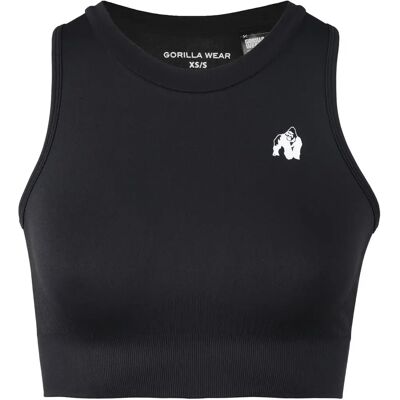 Korte naadloze bh voor dames Gorilla Wear Olivia Zwart XS/S Female Korte naadloze bh voor dames Gorilla Wear Olivia Zwart XS/S Female