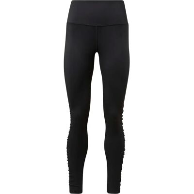 Dames legging Reebok Bold High-Waisted Ruched (Plus Size) Zwart 2X Female Dames legging Reebok Bold High-Waisted Ruched (Plus Size) Zwart 2X Female
