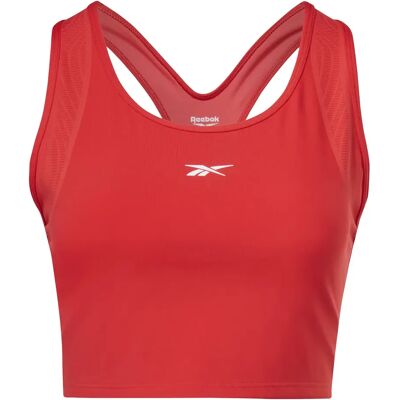 Korte damestop Reebok Lux Perform Rood XL Female Korte damestop Reebok Lux Perform Rood XL Female