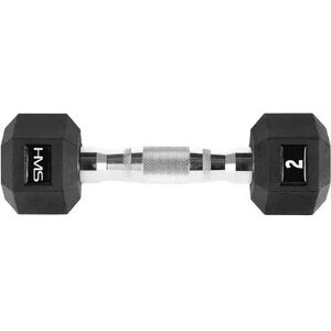 HMS HMS Rubberized Dumbbell Hex Pro 35kg - Krachtapparatuur HMS HMS Rubberized Dumbbell Hex Pro 35kg - Krachtapparatuur
