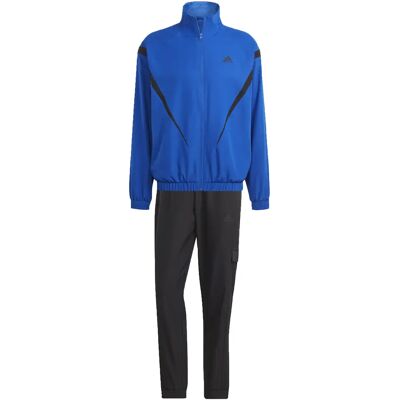 Trainingspak van canvas zonder capuchon adidas Bleu S Male Trainingspak van canvas zonder capuchon adidas Bleu S Male