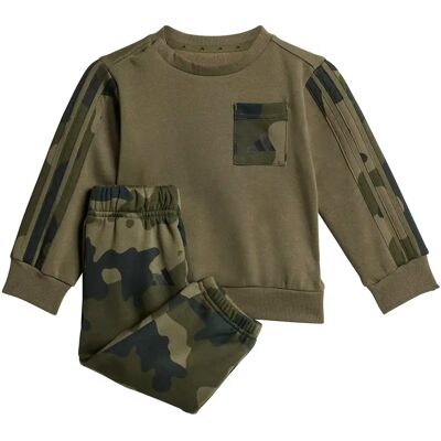 Baby trainingspak adidas Essentials Camo Fleece Vert 18/24 mois Unisex Baby trainingspak adidas Essentials Camo Fleece Vert 18/24 mois Unisex