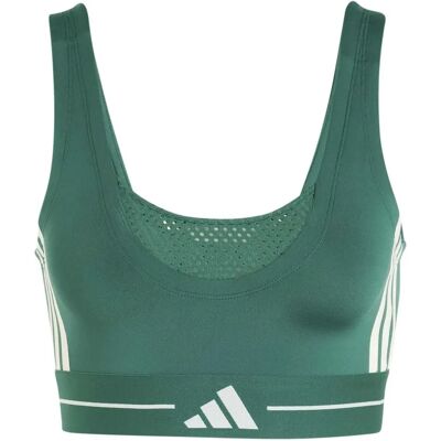 Damesbeha met lichte ondersteuning adidas Hyperglam 3-Stripes Color Block Vert S Female Damesbeha met lichte ondersteuning adidas Hyperglam 3-Stripes Color Block Vert S Female