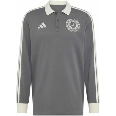Adidas Mercedes AMG lange mouwen polo Petronas Formula One Driver Gris M Male Adidas Mercedes AMG lange mouwen polo Petronas Formula One Driver Gris M Male