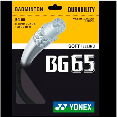 Yonex Bg 65 Badminton String - Zwart Yonex Bg 65 Badminton String - Zwart