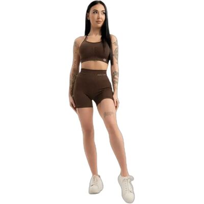 Damesshort Gym Glamour Push up 2.0 Marron S Female Damesshort Gym Glamour Push up 2.0 Marron S Female
