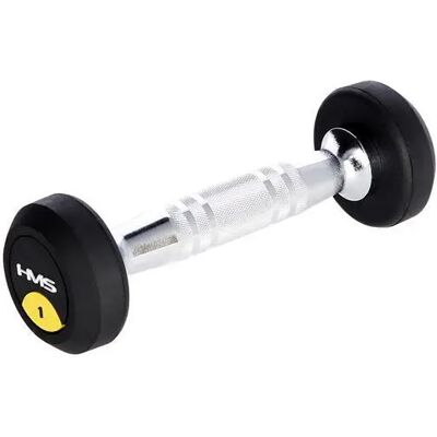 HMS HG Pro 45kg Rubberen Dumbbell HMS HG Pro 45kg Rubberen Dumbbell